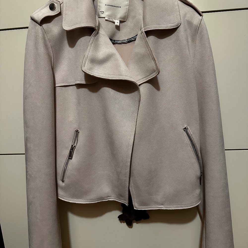 Faux suede light jacket